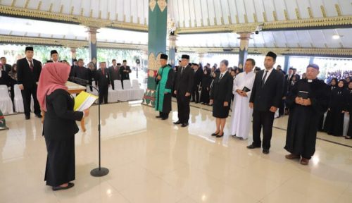 Ratusan PPPK di Lantik Oleh Bupati Sleman Kustini Sri Purnomo (istimewa)