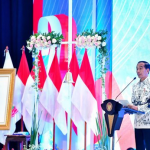 Presiden Jokowi membuka Kongres XXIII PGRI, di Hotel Grand Sahid Jaya, Jakarta, Sabtu (02/03/2024). (Foto: BPMI Setpres)