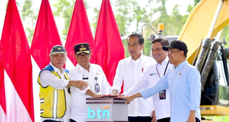 Jokowi Resmikan Groundbreaking Kantor Baru Bank BTN di IKN
